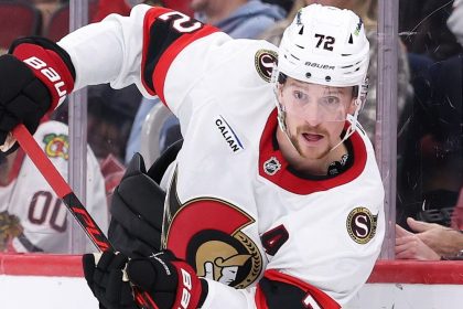 Ottawa Senators defenceman Thomas Chabot leaves early against Dallas