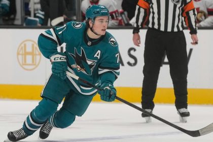 Celebrini hits another milestone as Sharks beat Mammoth