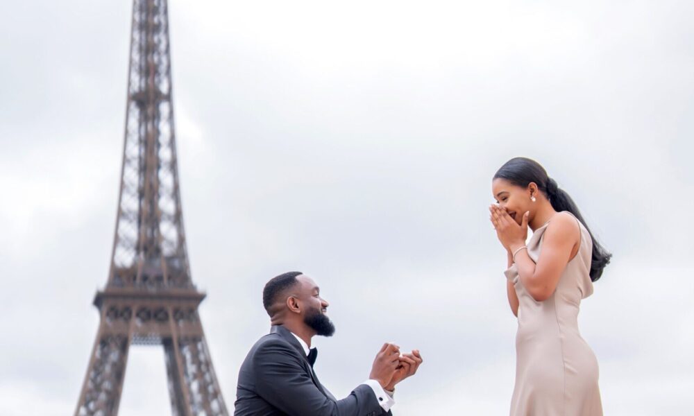 A Relative Played Cupid and It Led Chisom & Kenechi to a Sweet Proposal in Paris!