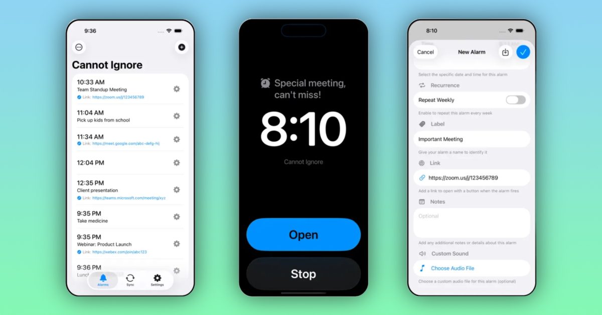 Indie App Spotlight: ‘Cannot Ignore’ brings full screen alarms to your calendar and more