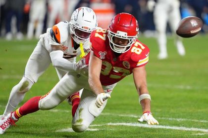 Travis Kelce held without touchdown in possible final home game as Broncos narrowly top Chiefs