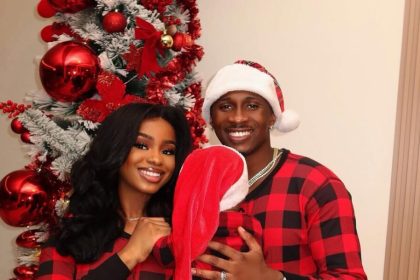 Priscilla Ojo & Juma Jux Celebrate Rakeem’s First Christmas in Matching Pyjamas