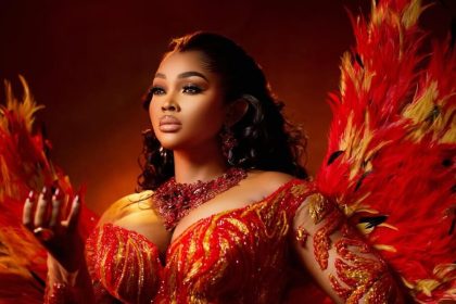 Mercy Aigbe Slays in Fire-Inspired Look at “Colours of Fire” Premiere