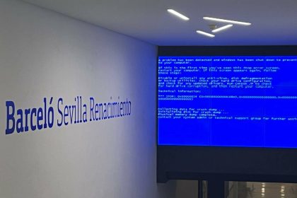 Sevile: Famed for blue skies and now Blue Screens of Death