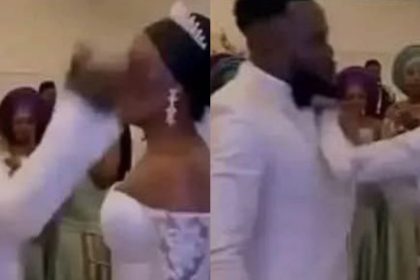 Moment Bride and Groom Fight Publicly Over Male Guest