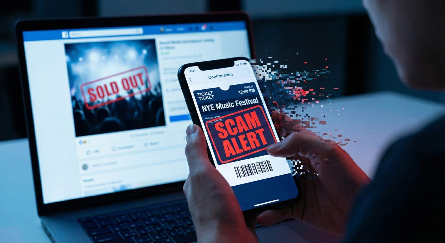 Ticket scammers targeting NYE events as Australians lose an average of A$432 per person