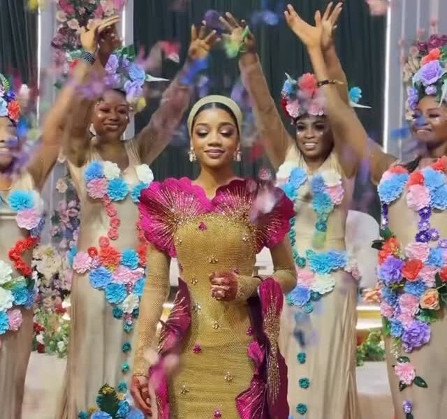 This Bride’s Grand Entrance Into Her Wedding Reception Was Straight Out of a Fairytale!