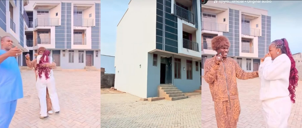 “Latest Landlady in Abuja”-Spyro Gifts Wife a House in Abuja After She Asked for Wigs and a Phone