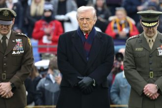 Protests erupt outside Army-Navy game amid Trump’s attendance