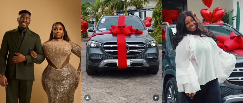 Victor Thompson Presents Wife With Mercedes-Benz Push Gift, Fans Celebrate