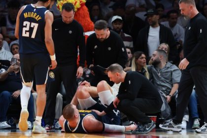 Jokic avoids serious knee injury, to miss 4 weeks