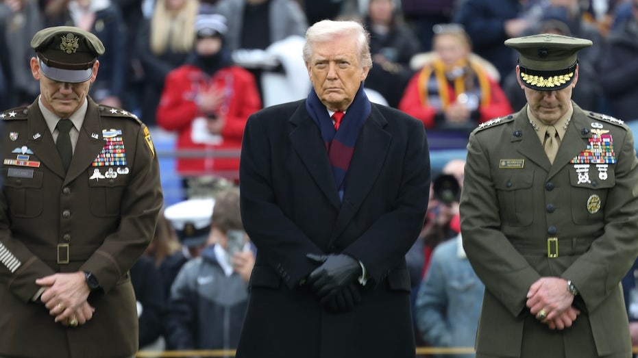 Protests erupt outside Army-Navy game amid Trump’s attendance