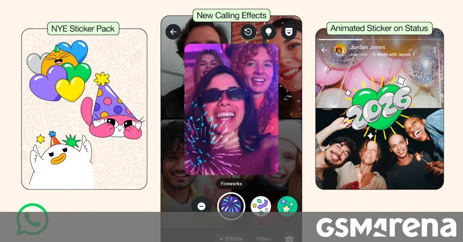 WhatsApp rolls out New Year 2026 stickers, video call effects, and more