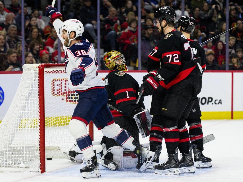 Ottawa Senators serve up a stinker in loss to Blue Jackets to close out 2025