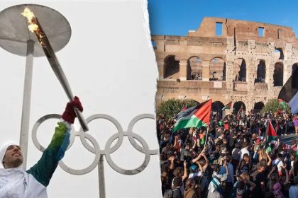 Police in Italy stop pro-Palestinian protesters from disrupting Olympic torch relay