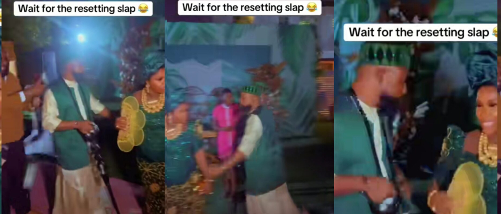 Groom Chases and Slaps Guest Who Attempted to Steal Sprayed Money at Wedding in Port Harcourt