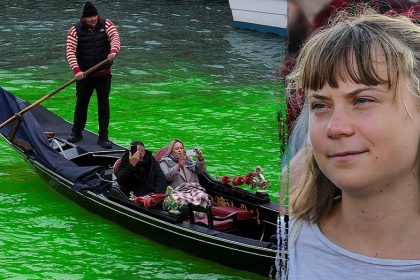 Greta Thunberg fined, banned from Venice after Extinction Rebellion dyes Grand Canal green