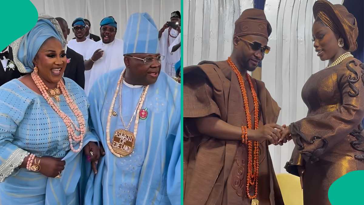 Governor Adeleke stirs reactions over utterance that he shares same taste in women as his son at wedding
