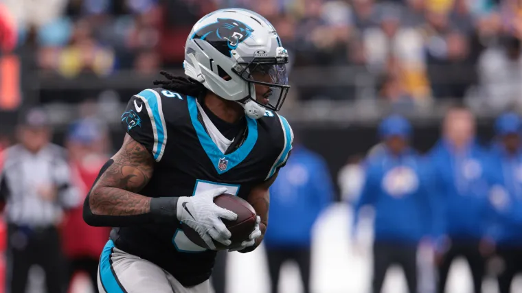 Is Rico Dowdle hurt today? Why Panthers RB is splitting reps with Chuba Hubbard vs. Rams
