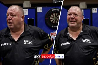 Mervyn King in tears after earning PDC Tour card