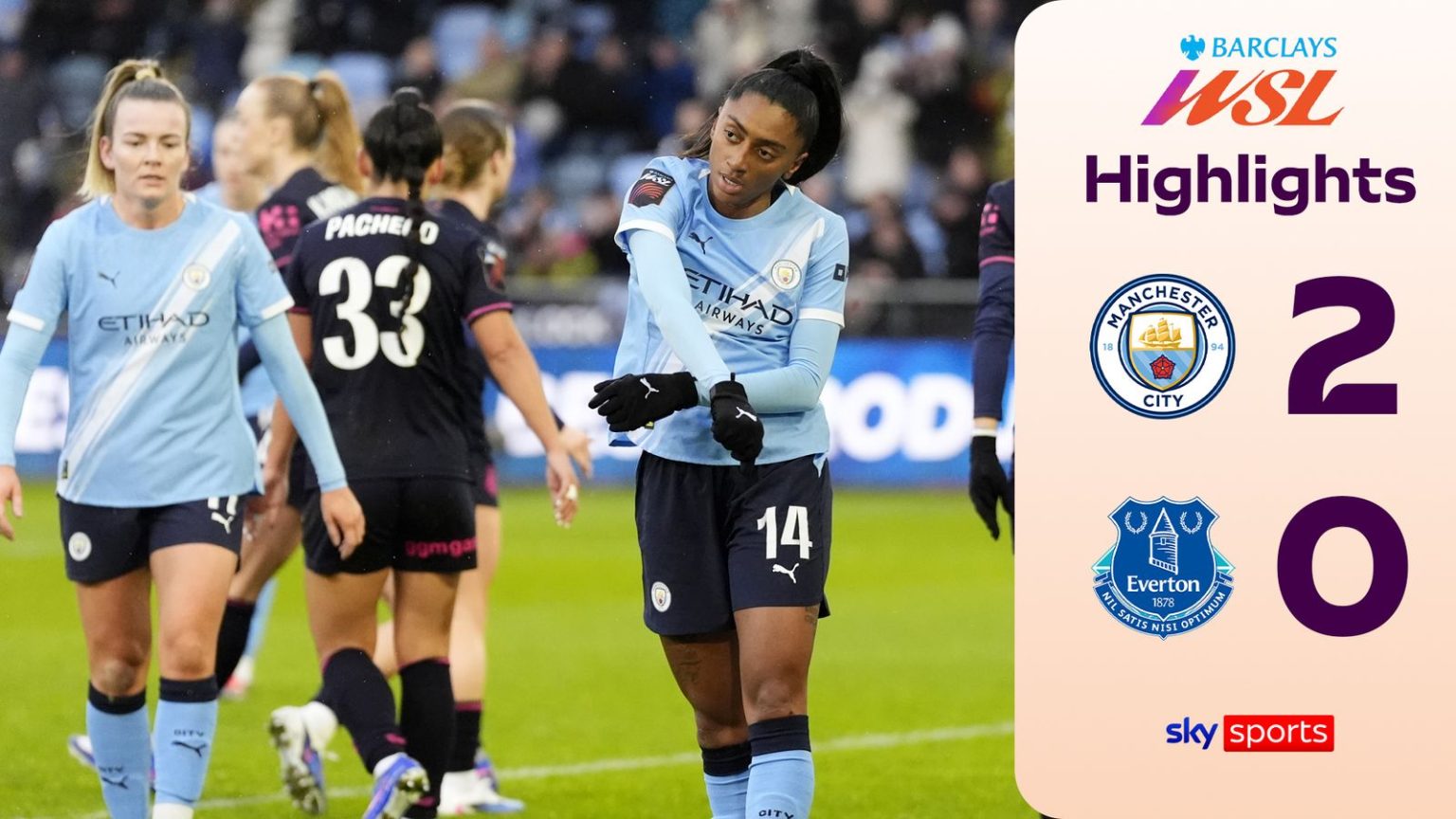 Man City 2-0 Everton | WSL highlights