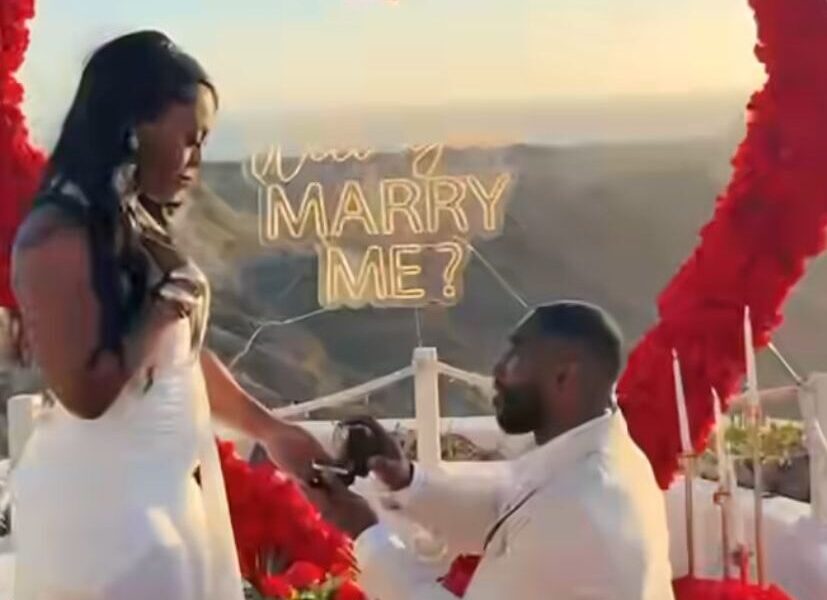 This Bride-To-Be Received a Romantic Cliffside Proposal in Santorini!