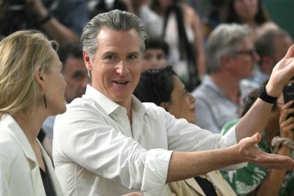 Newsom pushes climate record abroad as Californians shoulder America’s highest gas costs