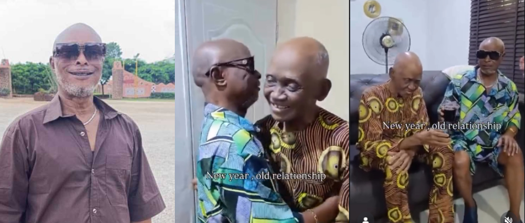 Tony Akposheri Melts Hearts Visiting Veteran Actor Clarus From New Masquerade