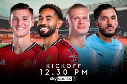 Man Utd vs Man City: Michael Carrick’s first Manchester derby as head coach live on Sky Sports on Saturday