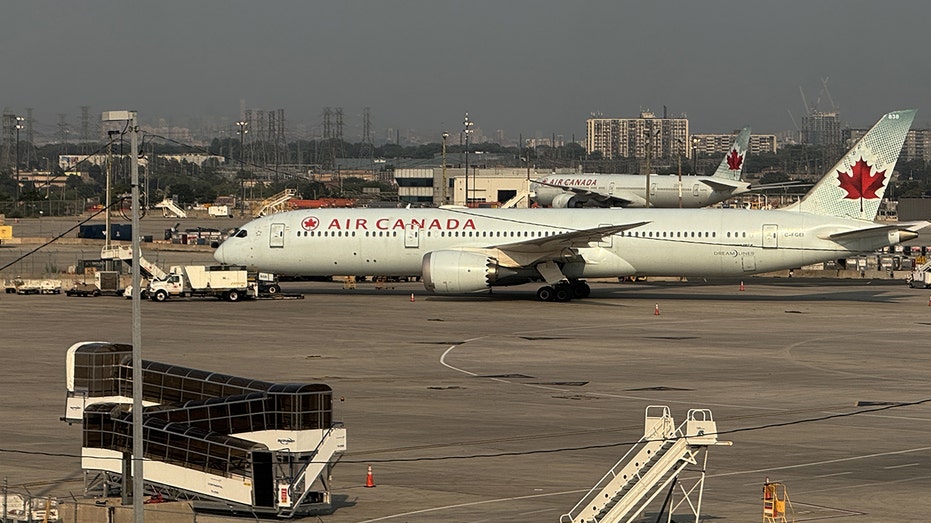 Passengers baffled and confused after screams burst from beneath taxiing Air Canada plane