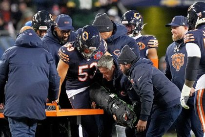 Bears lose key defensive player for rest of playoffs after brutal injury