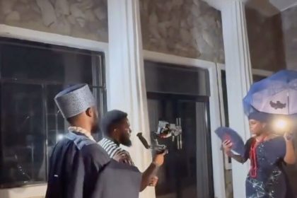 Watch as This Groom Playfully Hijacks the Camera From the Videographer to Film His Bride