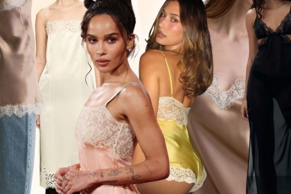 How to style lacy négligées like Zoë Kravtiz, Hailey Bieber and Devon Lee Carlson for Valentine’s Day