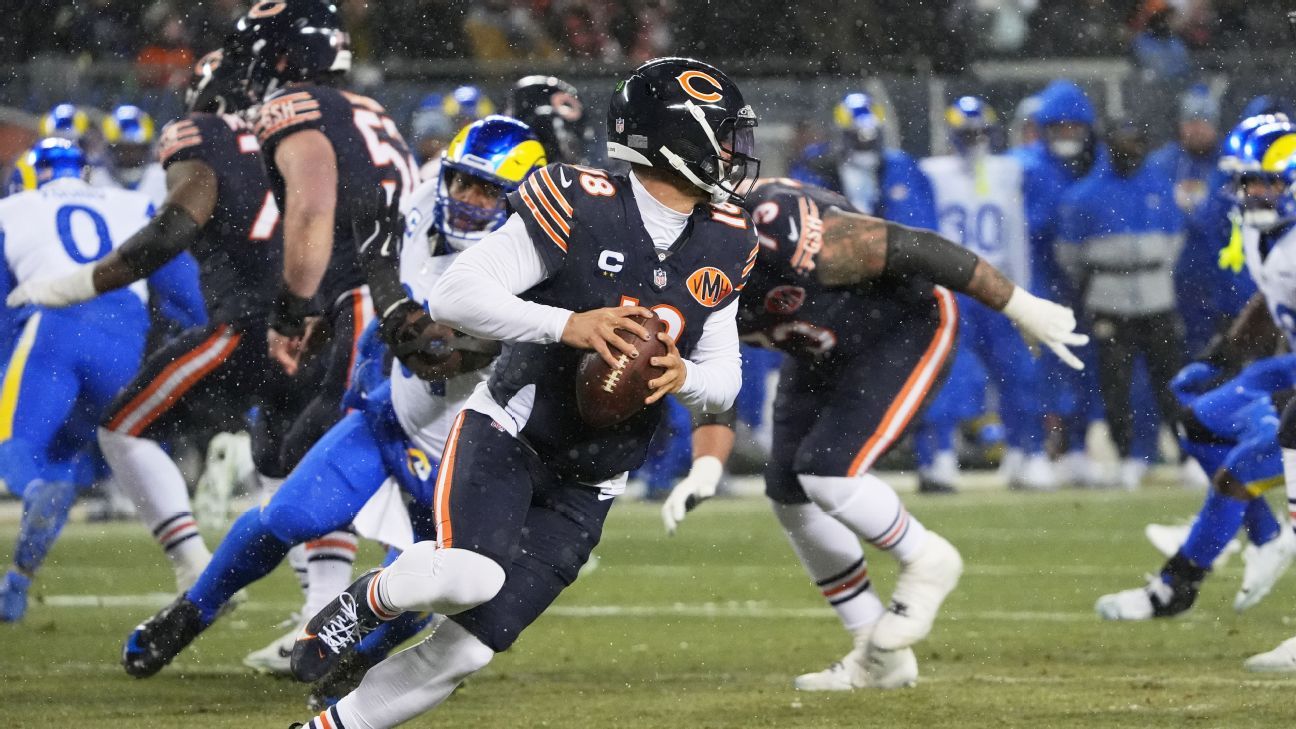 Follow live: Caleb Williams scrambles and tosses magical TD to force OT