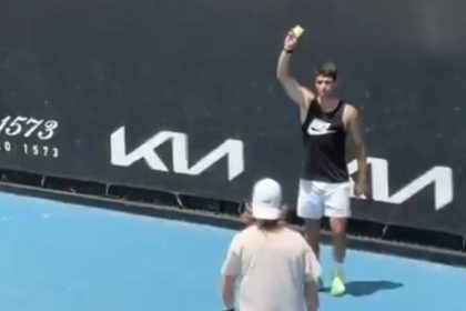 WATCH: Carlos Alcaraz Takes a Part Time Job as Ball Boy in Hilarious Scenes at the Australian Open