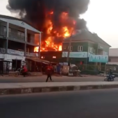 BREAKING: Fire Razes Foam Depot, Sparks Panic On Asa-Dam Road In Ilorin