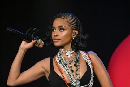 Tyla Performs ‘CHANEL’ Inside Oversized Stiletto on The Tonight Show