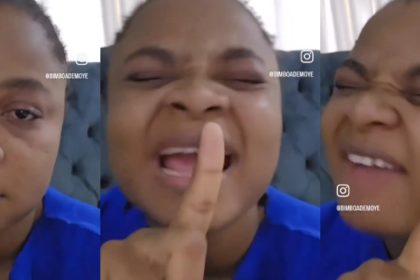 Actress Bimbo Ademoye Cries Out, Accuses Emmanuel Davis of Pirating Film and Song