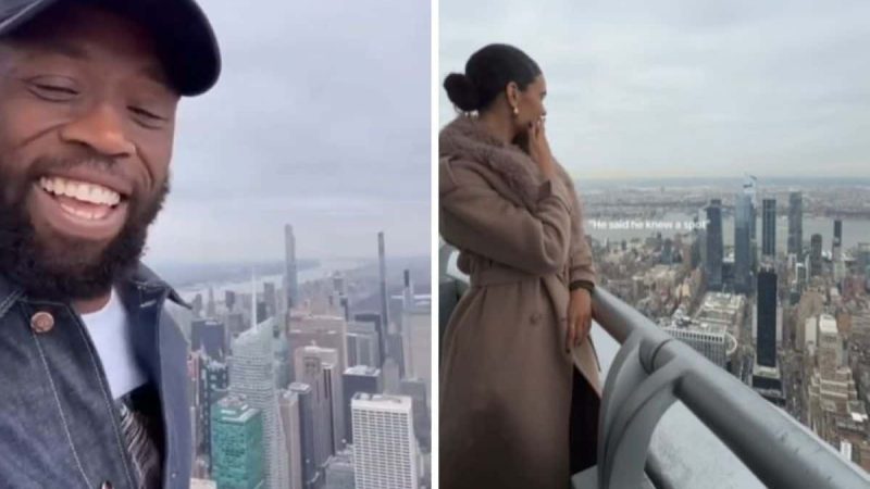 Engagement bling buzz: Springboks star Siya Kolisi and Rachel John in New York [Watch]
