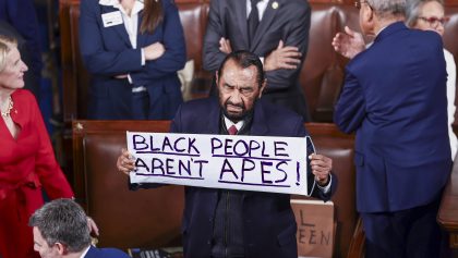 US Rep. Al Green escorted from House chamber during Trump speech