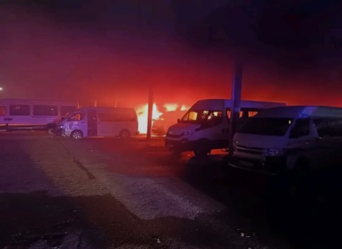 Nine taxis torched at Nyanga taxi rank