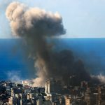 Israel pounds Beirut suburbs after Hezbollah fires volley of rockets