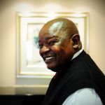 Mosiuoa Lekota’s remains at a church before going home one last time