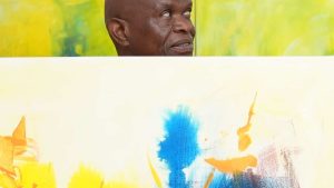 Inside artist Godfrey Majadibodu’s studio