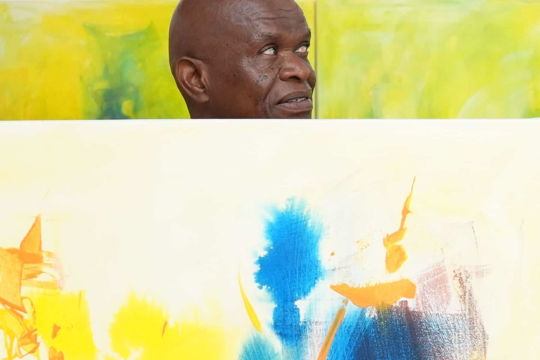 Inside artist Godfrey Majadibodu’s studio