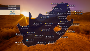 Weather forecast | Sunday, 12 April 2026