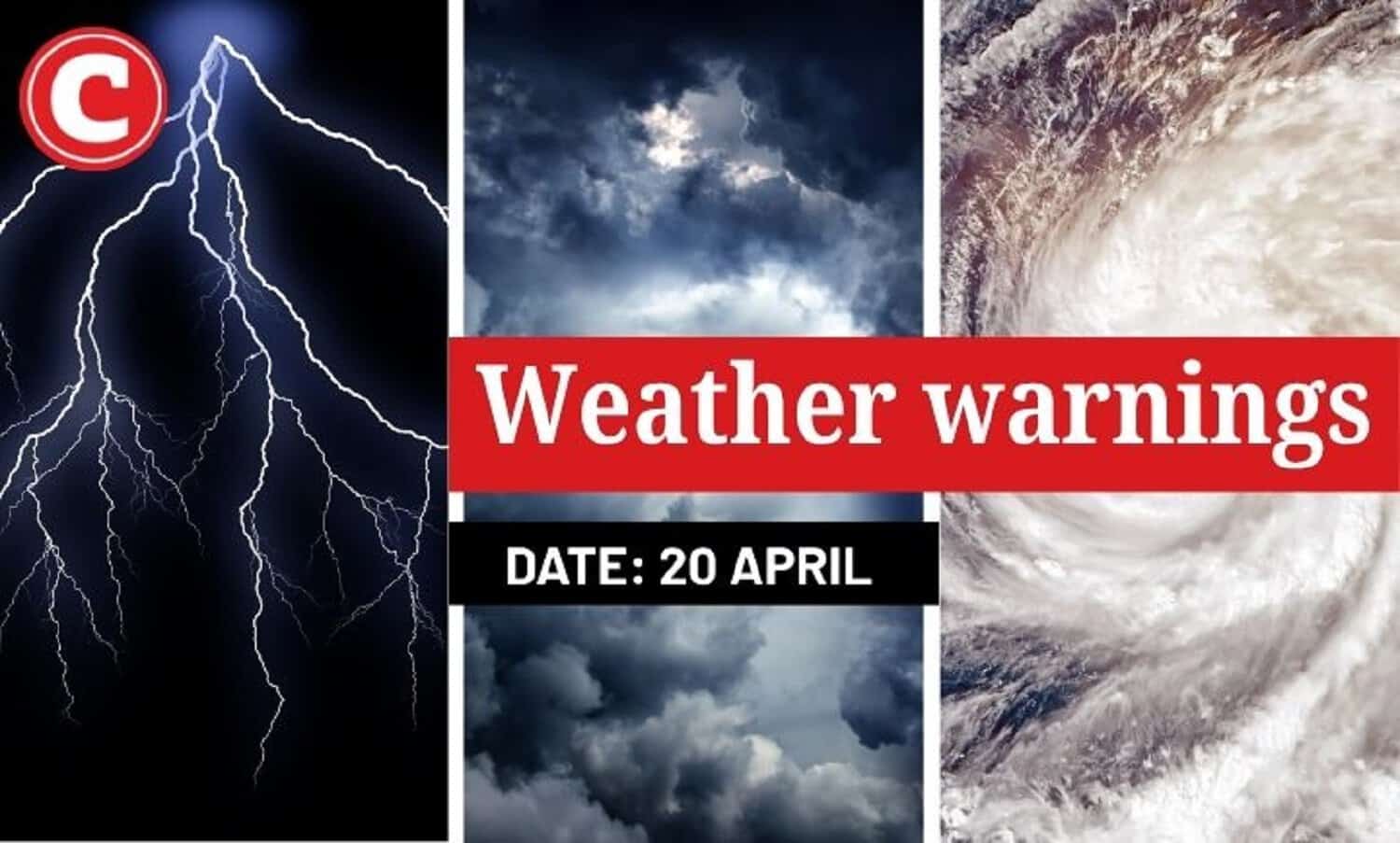 Weather alert: Yellow levels issued in these regions for Monday