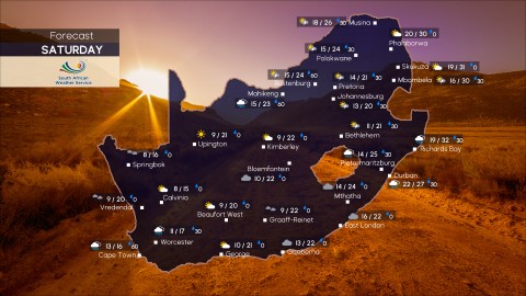 Weather forecast | Saturday, 18 April 2026