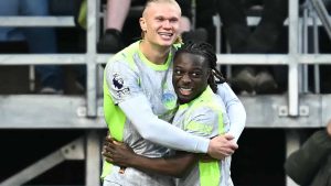 Manchester City go top of Premier League as Burnley relegated