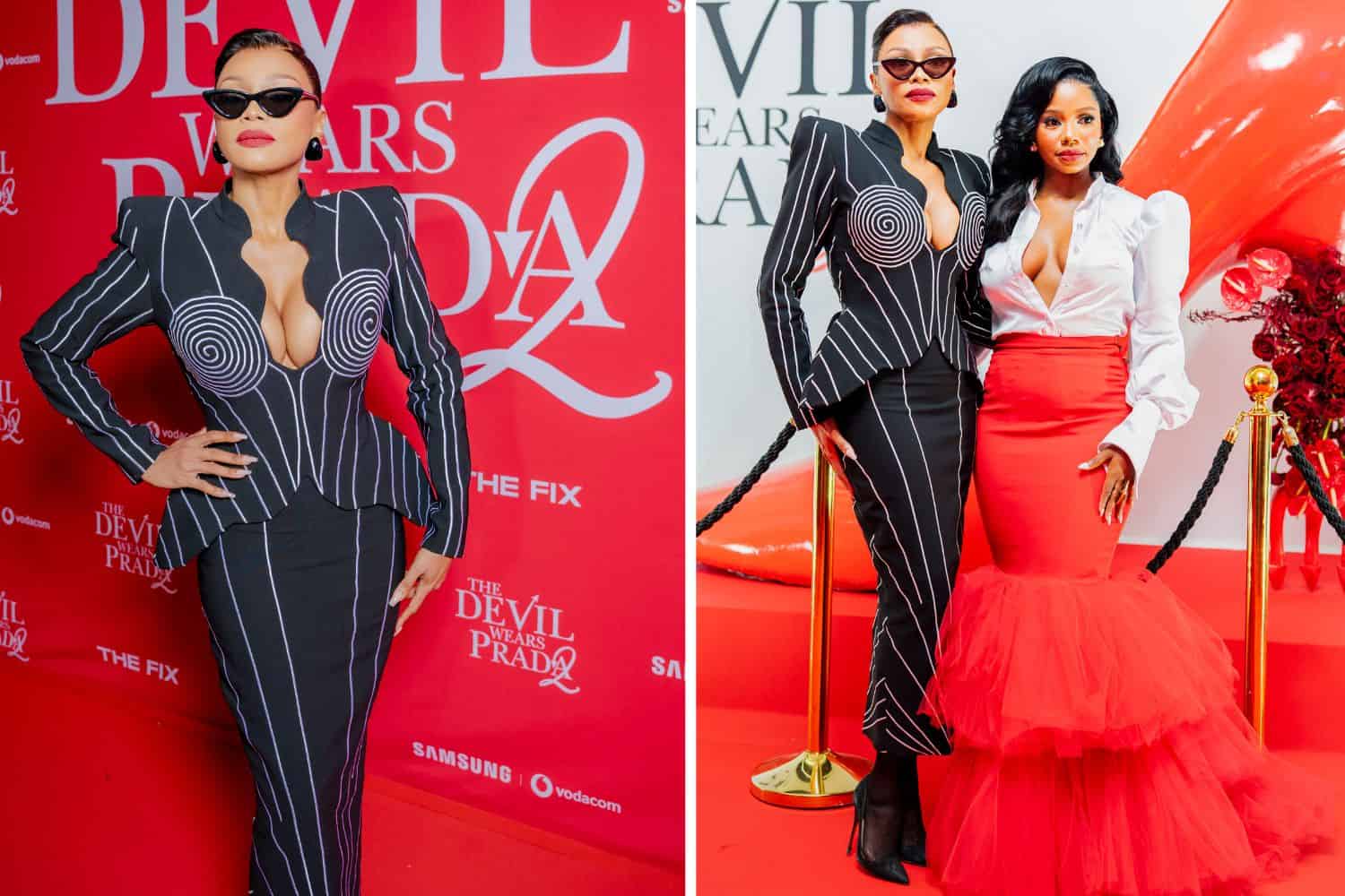 Bonang Matheba shuts down the ‘Devil Wears Prada 2’ red carpet look in Thebe Magugu